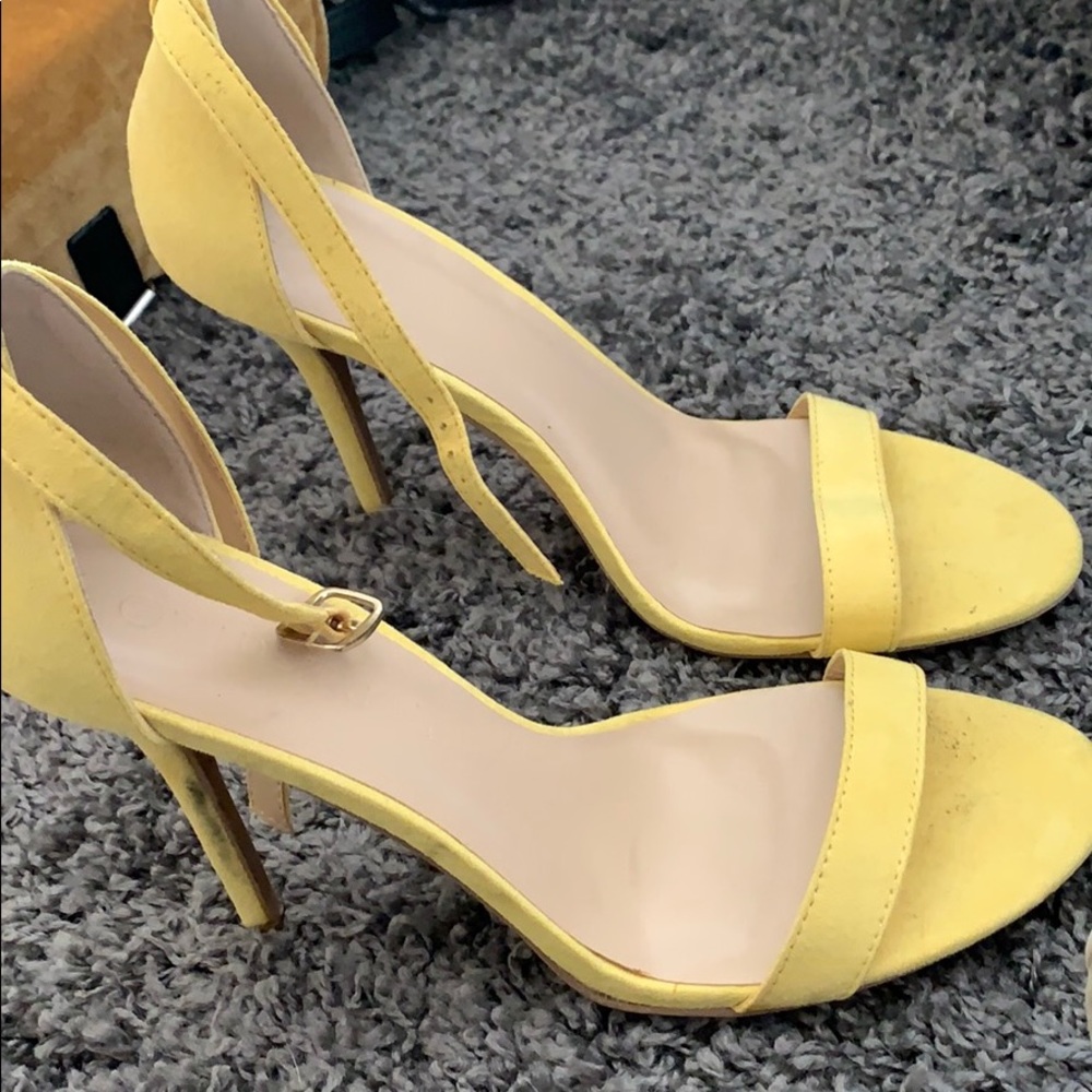 Yellow Heels Size 10
